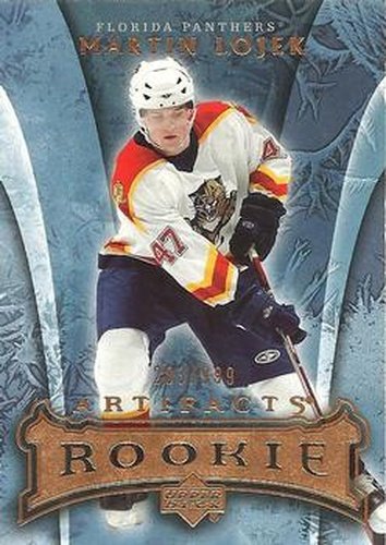 #186 Martin Lojek - Florida Panthers - 2007-08 Upper Deck Artifacts Hockey