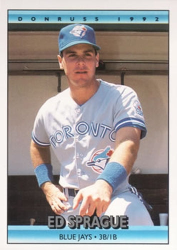 #187 Ed Sprague - Toronto Blue Jays - 1992 Donruss Baseball