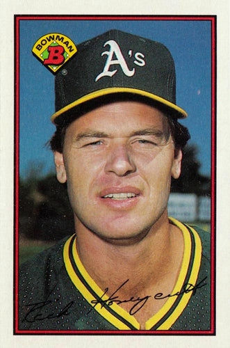 #187 Rick Honeycutt - Oakland Athletics - 1989 Bowman Baseball