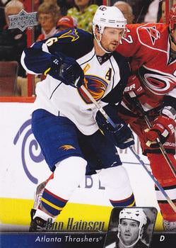 #187 Ron Hainsey - Atlanta Thrashers - 2010-11 Upper Deck Hockey