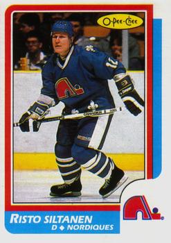 #187 Risto Siltanen - Quebec Nordiques - 1986-87 O-Pee-Chee Hockey