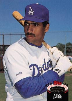 #187 Stan Javier - Los Angeles Dodgers - 1992 Stadium Club Baseball