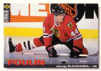#187 Patrick Poulin - Chicago Blackhawks - 1995-96 Collector's Choice Hockey