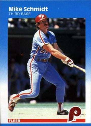 #187 Mike Schmidt - Philadelphia Phillies - 1987 Fleer Baseball