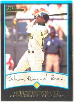 #187 Adrian Brown - Pittsburgh Pirates - 2001 Bowman Baseball