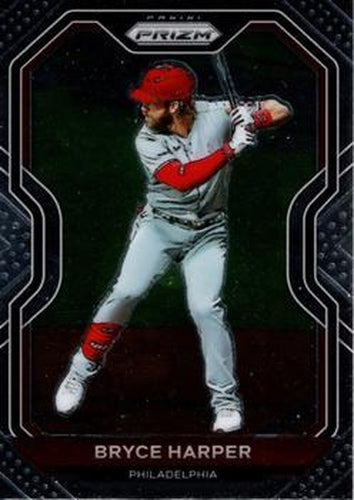 #187 Bryce Harper - Philadelphia Phillies - 2021 Panini Prizm Baseball