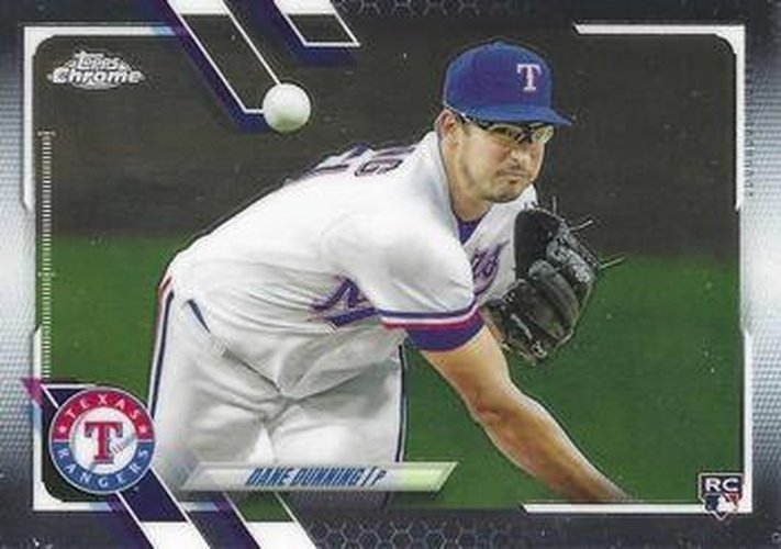 #187 Dane Dunning - Texas Rangers - 2021 Topps Chrome Baseball