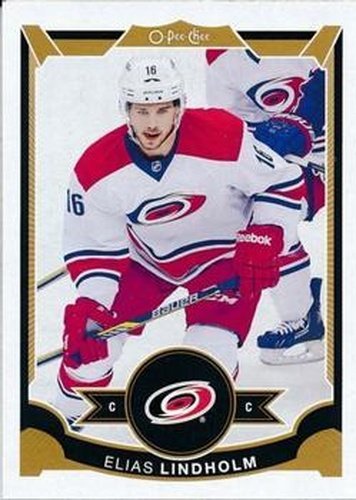 #187 Elias Lindholm - Carolina Hurricanes - 2015-16 O-Pee-Chee Hockey