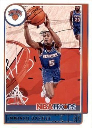 #187 Immanuel Quickley - New York Knicks - 2021-22 Hoops Basketball