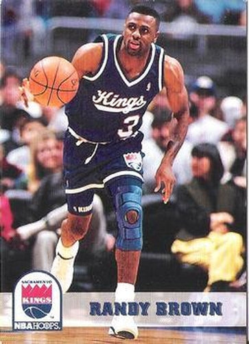 #187 Randy Brown - Sacramento Kings - 1993-94 Hoops Basketball