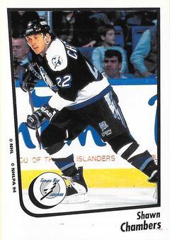 #187 Shawn Chambers - Tampa Bay Lightning - 1994-95 Panini Hockey Stickers