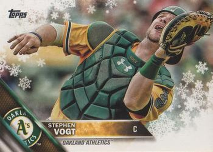 #HMW187 Stephen Vogt - Oakland Athletics - 2016 Topps Holiday Baseball