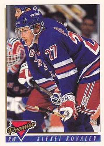 #187 Alexei Kovalev - New York Rangers - 1993-94 Topps Premier Hockey