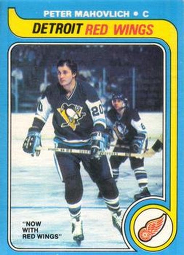 #187 Pete Mahovlich - Detroit Red Wings - 1979-80 O-Pee-Chee Hockey