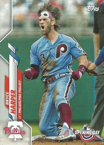 #188 Bryce Harper - Philadelphia Phillies - 2020 Topps Opening Day Baseball