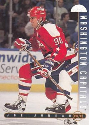#188 Joe Juneau - Washington Capitals - 1995-96 Leaf Hockey