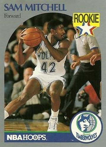 #188 Sam Mitchell - Minnesota Timberwolves - 1990-91 Hoops Basketball