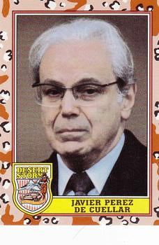 #188 Javier Perez de Cuellar - 1991 Topps Desert Storm