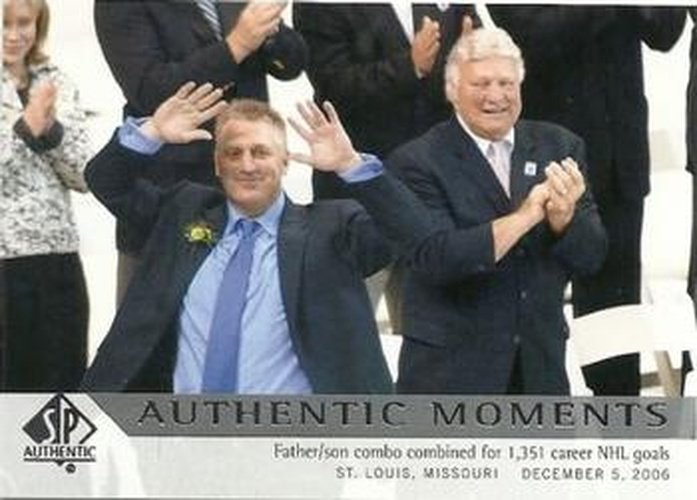 #188 Brett Hull / Bobby Hull - St. Louis Blues / Chicago Blackhawks - 2012-13 SP Authentic Hockey