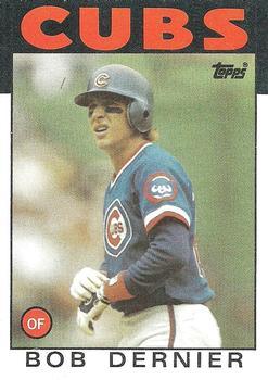 #188 Bob Dernier - Chicago Cubs - 1986 Topps Baseball