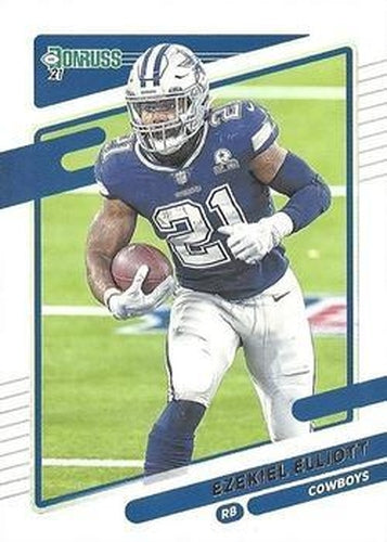 #188 Ezekiel Elliott - Dallas Cowboys - 2021 Donruss Football