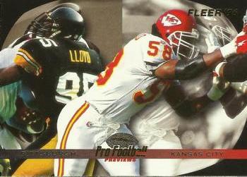 #188 Greg Lloyd / Derrick Thomas - Pittsburgh Steelers / Kansas City Chiefs - 1996 Fleer Football