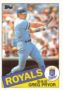 #188 Greg Pryor - Kansas City Royals - 1985 Topps Baseball