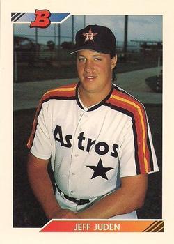 #188 Jeff Juden - Houston Astros - 1992 Bowman Baseball