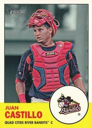 #188 Juan Castillo - Quad Cities River Bandits - 2012 Topps Heritage Minor League Baseball