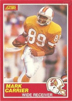#188 Mark Carrier - Tampa Bay Buccaneers - 1989 Score Football