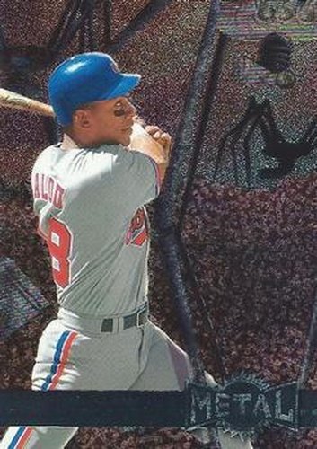 #188 Moises Alou - Montreal Expos - 1996 Metal Universe Baseball