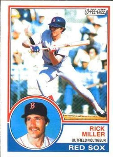 #188 Rick Miller - Boston Red Sox - 1983 O-Pee-Chee Baseball