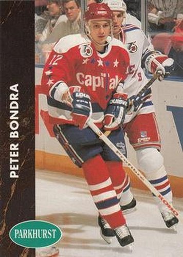 #188 Peter Bondra - Washington Capitals - 1991-92 Parkhurst Hockey