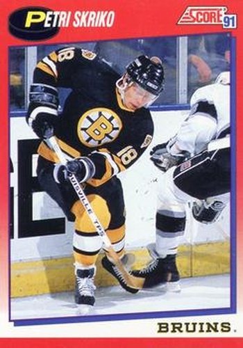 #188 Petri Skriko - Boston Bruins - 1991-92 Score Canadian Bilingual Hockey