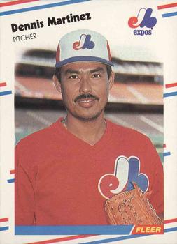 #188 Dennis Martinez - Montreal Expos - 1988 Fleer Baseball