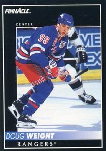 #189 Doug Weight - New York Rangers - 1992-93 Pinnacle Canadian Hockey