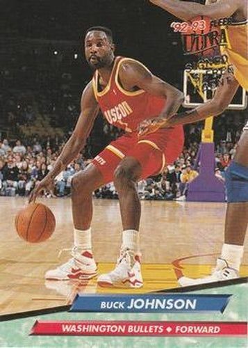 #189 Buck Johnson - Washington Bullets - 1992-93 Ultra Basketball