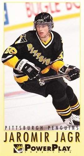 #189 Jaromir Jagr - Pittsburgh Penguins - 1993-94 Fleer PowerPlay Hockey