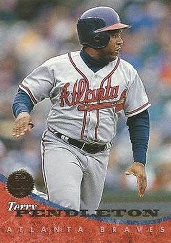 #189 Terry Pendleton - Atlanta Braves - 1994 Leaf Baseball