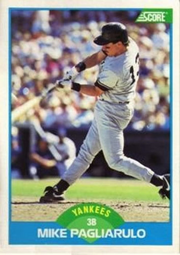 #189 Mike Pagliarulo - New York Yankees - 1989 Score Baseball