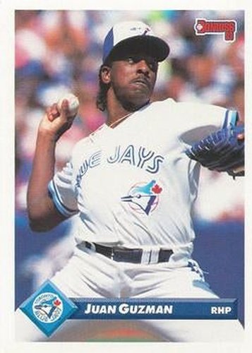 #189 Juan Guzman - Toronto Blue Jays - 1993 Donruss Baseball