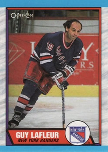 #189 Guy Lafleur - New York Rangers - 1989-90 O-Pee-Chee Hockey