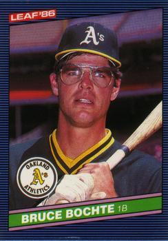 #189 Bruce Bochte - Oakland Athletics - 1986 Leaf Baseball
