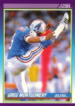#189 Greg Montgomery - Houston Oilers - 1990 Score Football