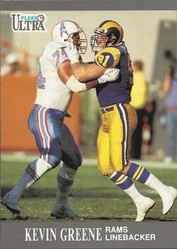 #189 Kevin Greene - Los Angeles Rams - 1991 Ultra Football