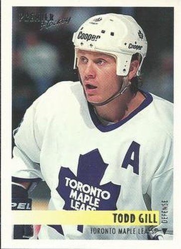 #189 Todd Gill - Toronto Maple Leafs - 1994-95 Topps Premier Hockey