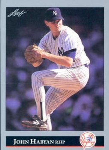 #189 John Habyan - New York Yankees - 1992 Leaf Baseball