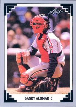 #189 Sandy Alomar - Cleveland Indians - 1991 Leaf Baseball