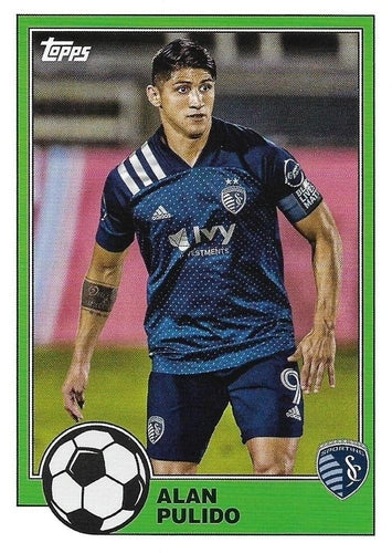 #T81-18 Alan Pulido - Sporting Kansas City - 2021 Topps MLS Soccer - 1981 Throwback