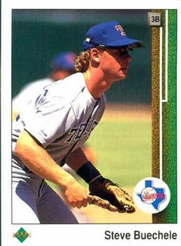 #418 Steve Buechele - Texas Rangers - 1989 Upper Deck Baseball